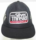 Vtg 1980S Bagley's Silver Thread Copolymer Fishing Line Trucker Hat Snapback Cap