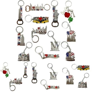 12 Stück NYC Souvenir Metall Schlüsselanhänger Ring Konvolut Empire State - Bild 1 von 8