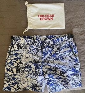 Pantalones cortos de natación Orlebar Bulldog marrón para hombre 36 nuevos con etiquetas - Imagen 1 de 10