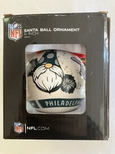 NIB NFL Philadelphia Eagles 4” Santa/Gnomes Ball Ornament - Picture 1 of 15