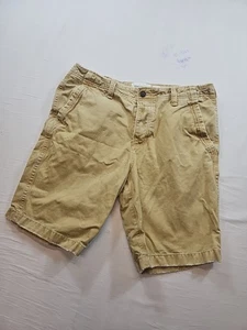 Vintage Abercrombie & Fitch Shorts Mens Size 34 Khaki  Y2K Button Up Distressed - Picture 1 of 14