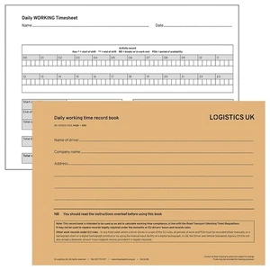 Drivers Working Time Record Book WTRB - Picture 1 of 1