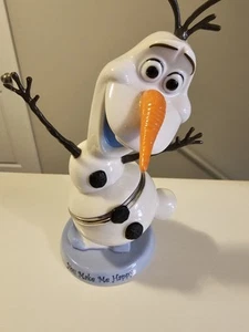 2015 DISNEY FROZEN figurine OLAF "You Make Me Happy" Music Box Bradford Exchange - Picture 1 of 5