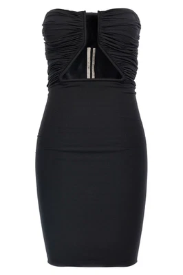 RICK OWENS зубец черный мини-платье новый и подлинный - Изображение 1 из 4