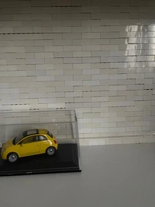 lotto 3 modellini scala 1:43 fiat 500 gialla, fiat 126 bianco, mini cooper giall - Foto 1 di 20