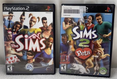 The Sims And Sims 2 Pets PlayStation 2 Games Complete Tested - Image 1 of 4