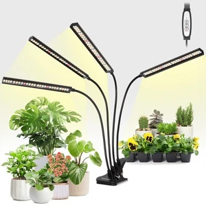 ® Grow Lights Full Spectrum, Four-Head Plant Lights for Indoor Growing with F... - Picture 1 of 7