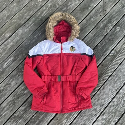 Women’s M Chicago Blackhawks  GIII Sports By Carl Banks Jacket Fur Good - Image 1 of 3
