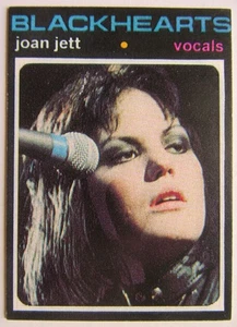 Rock Music JOAN JETT circa 1992 ACEO carta collezionabile stile baseball - Foto 1 di 2