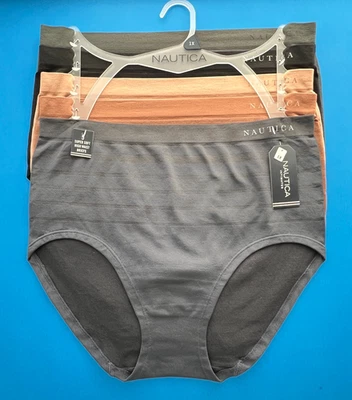 5 pares 1X,2X,3X Nautica NT9935 Nylon Calce Calzoncillos Ropa Interior Bragas Elásticas Rayas Foto 1 de 4