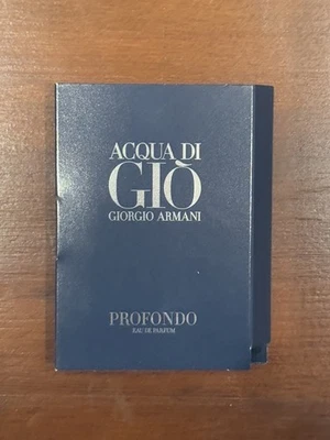 GIORGIO ARMANI Acqua Di Gio Profondo Eau de Parfum mini Spray, 1.2ml, Brand New! - image 1 of 2