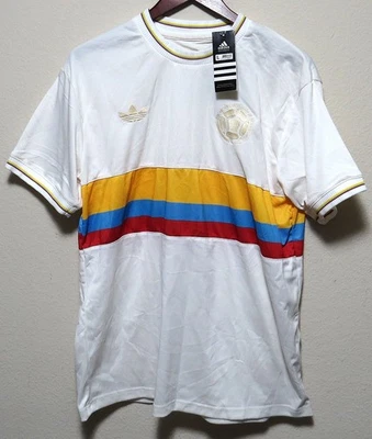 Adidas COLOMBIA SOCCER 2024 Jersey Shirt LARGE Slim Fit FCF 100 Year Anniversary - Image 1 of 4