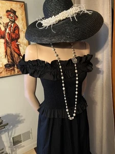 VESTIDO BOHO FENOMENAL CAROLINE CONSTAS CORPIÑO ACANALADO CON VOLANTES OFF-SHLDR S - Imagen 1 de 13