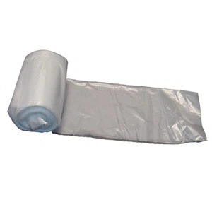 125 Bags Sanico Premium Coreless Roll Trash Liners 40 x 46 1 mil Clear 5 Rolls - Picture 1 of 1