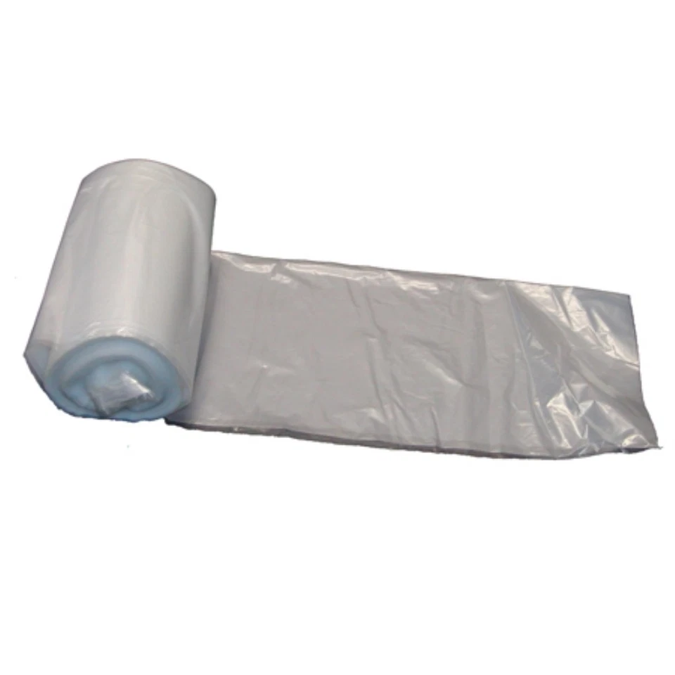 125 Bags Sanico Premium Coreless Roll Trash Liners 40 x 46 1 mil Clear 5 Rolls - Image 1 of 1