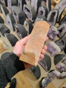 Mondstein Obelisk, 1,57kg, 19,4cm, Moonstone, Heilstein, fein Poliert - Bild 1 von 7