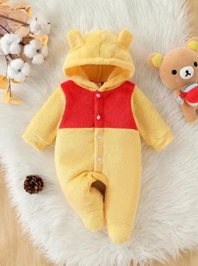 NEU Baby Winnie Puuh Velours Strampler Overall Halloween Kostüm - Bild 1 von 8