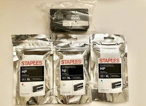 Genuine HP 951xl Black/Yellow/Cyan/Magenta Replacement Ink Cartridge Staples - Picture 1 of 1