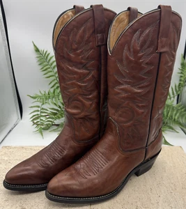 Palomino Herren Größe 8,5 D Cowboy Western Stiefel Braun Leder Stil 626 - Bild 1 von 13