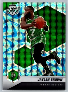Jaylen Brown 2020-21 Panini Mosaic Reactive Blue #155 Boston Celtics - Picture 1 of 2