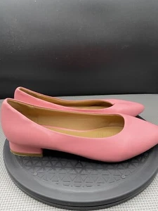 Comfortview Loafer Shoes Women 9.5 Wide Barbie Pink Comfort Slip On Flats Career - Picture 1 of 11