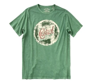 Lucky Brand - Men's 5X - NWT$49 - Retro Green Castrol Only Motor Oil Tee - Picture 1 of 3
