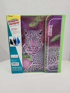 NEW - Mead Trapper Keeper RETRO Binder Portfolio 90s Tiger Boombox Lisa Frank - Picture 1 of 3
