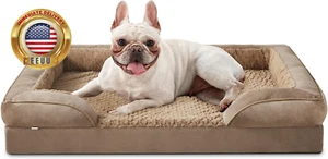 Orthopedic Dog Bed for Medium Dogs, Waterproof, Egg-Crate Foam Dog Couch Bed wit - Picture 1 of 7