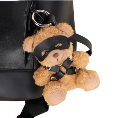 THE BLACK FELINE Fetisch Breloczek – Kinky Teddy Schlüsselanhänger Geschenk für Sie & Ihn