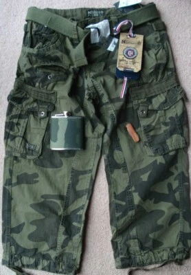 100% GENUINE CAMO GEOGRAPHICAL NORWAY EURO TREKING CARGO SHORTS-$115V!-SZ=M/32 - Image 1 of 4