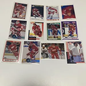 90's Detroit Red Wings Card Lot (12 Cards) - Fedorov, Osgood, Rookie - Lot 0013 - Picture 1 of 10