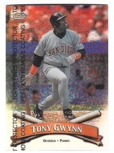 1998 TOPPS FINEST BASEBALL REFRACTOR 90 TONY GWYNN PADRES HOF