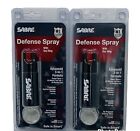 Sabre PEPPER SPRAY KR-14 3 & 1  Lot of 2 Self Defense Police Red KEY CHAIN 03/27