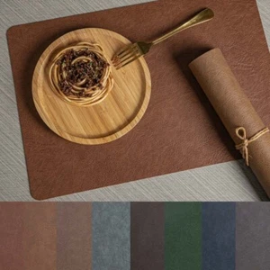 Washable Place Mat Indoor Outdoor Mats & Pads Home Kitchen Heat Resistant PU - Picture 1 of 20