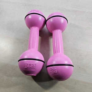 Everlast Dumbbells 2.5lbs 1.134kgs Yoga Fitness Line - Pink Colour - Picture 1 of 5