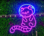 halloween cat astronaut kitty NEON SIGN LED LIGHT GameRoom Wall Decor Gift KIDS