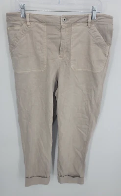 J Jill Pants Womens 16T Tall Tan High Rise Straight Leg Denim Pants Neutral - Image 1 of 4