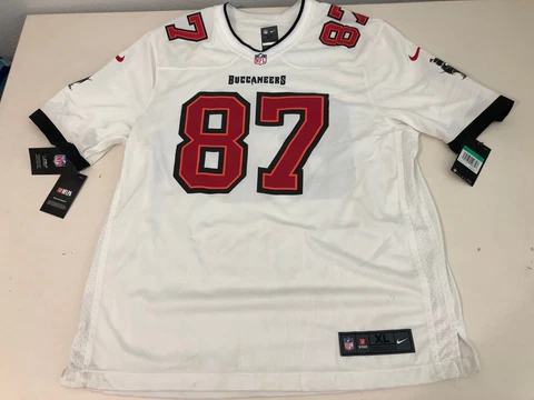 WHITE NIKE TAMPA BAY BUCCANEERS ROB GRONKOWSKI JERSEY MENS XL Cover
