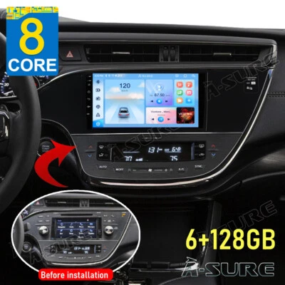 6+128GB Android 14 Carplay Stereo Radio For Toyota Avalon 2013-2018 GPS Navi LTE - Image 1 of 4
