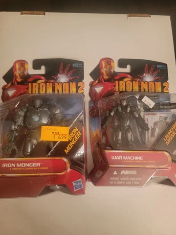 2010 Iron Man 2 movie series: War Machine & Iron Monger action figures Cover