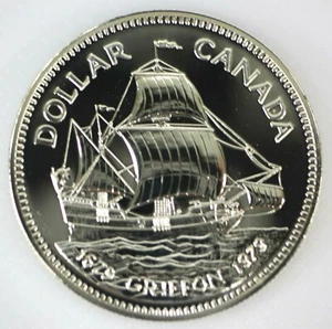 CANADA 1979 SPECIMEN COMMEMORATIVE SILVER 1 DOLLAR GRIFFON TRICENTENNIAL COIN - Picture 1 of 2
