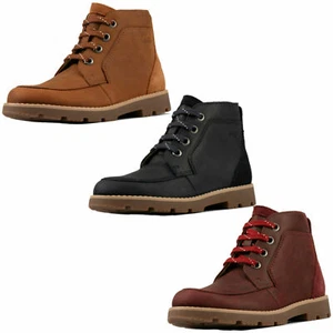 Jungen Clarks Heide Spitze T Leder Stiefeletten - Picture 1 of 17