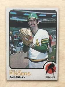 1973 TOPPS #84 ROLLIE FINGERS Oakland Athletics Baseball Card  - Picture 1 of 2