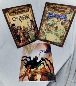 VTG Lot 2 Dungeons & Dragons Accessory Gazetteer Character Sheets Map Book D&D - Picture 1 of 12