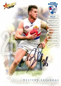 Signed 2019 WESTERN BULLDOGS AFL Card BILLY GOWERS - Picture 1 of 3