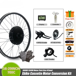 E-bike Conversion Kit 48V 1000V 1500W Brushless Non-Gear Rear Cassette Motor  - Picture 1 of 25