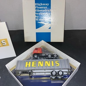 Winross Tractor Trailer Hennis Hist #13 with box and packaging card - Picture 1 of 9