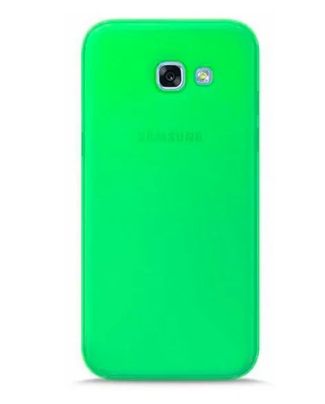 Cover Puro trasparente verde fluo per Samsung Galaxy A5 2017 ultra slim 0.3mm - Immagine 1 di 1
