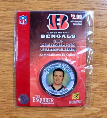 Коллекция медальонов Carson Palmer Coin Cincinnati Bengals NFL футбол 2006 - Изображение 1 из 3