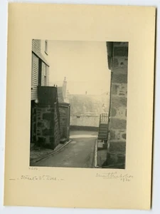 Original Platinotypie Foto "Street St Ives" Cornwall 1934 #5071 - Bild 1 von 1